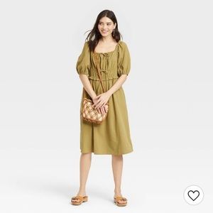 Women’s short puff sleeve dress-Universal Thread